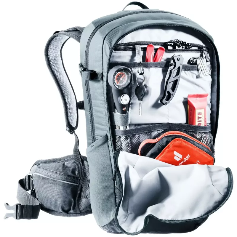 Mochila de bicicleta Deuter Flyt 12 SL gris poliamida poliéster