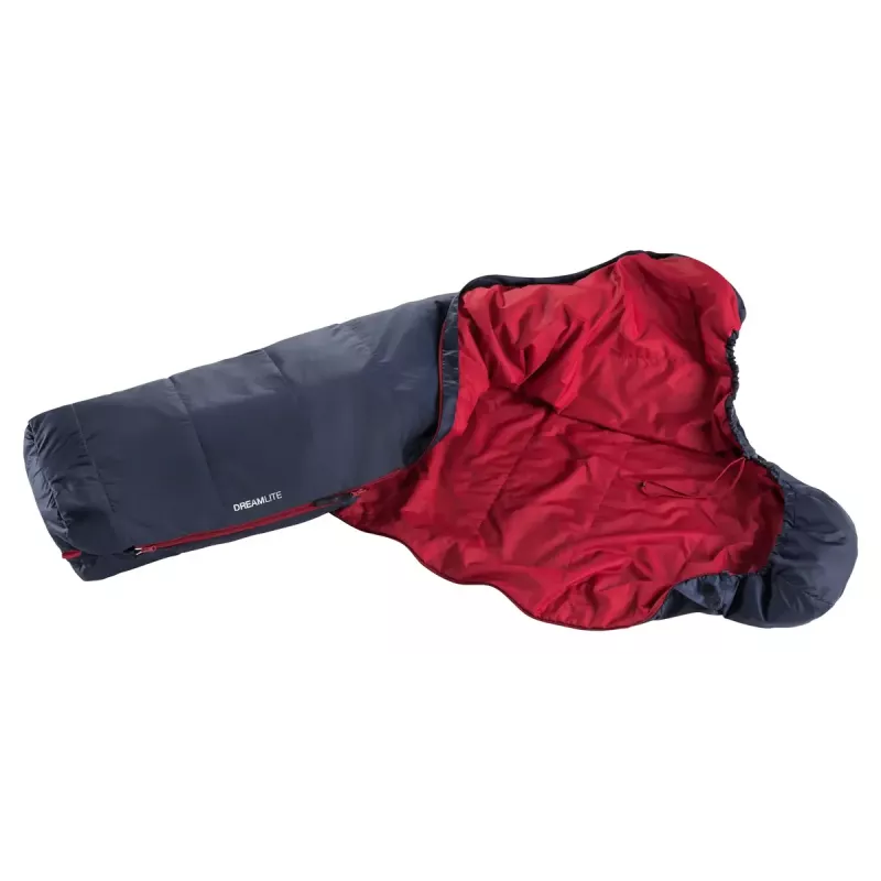 Saco de dormir DEUTER Dreamlite L — modelo de senderismo para adultos, ripstop azul, 2200×790×490 mm