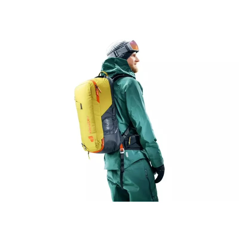 Mochila de avalancha DEUTER Alproof Lite 22 – 22 L, cúrcuma/negro, ligera, fiable