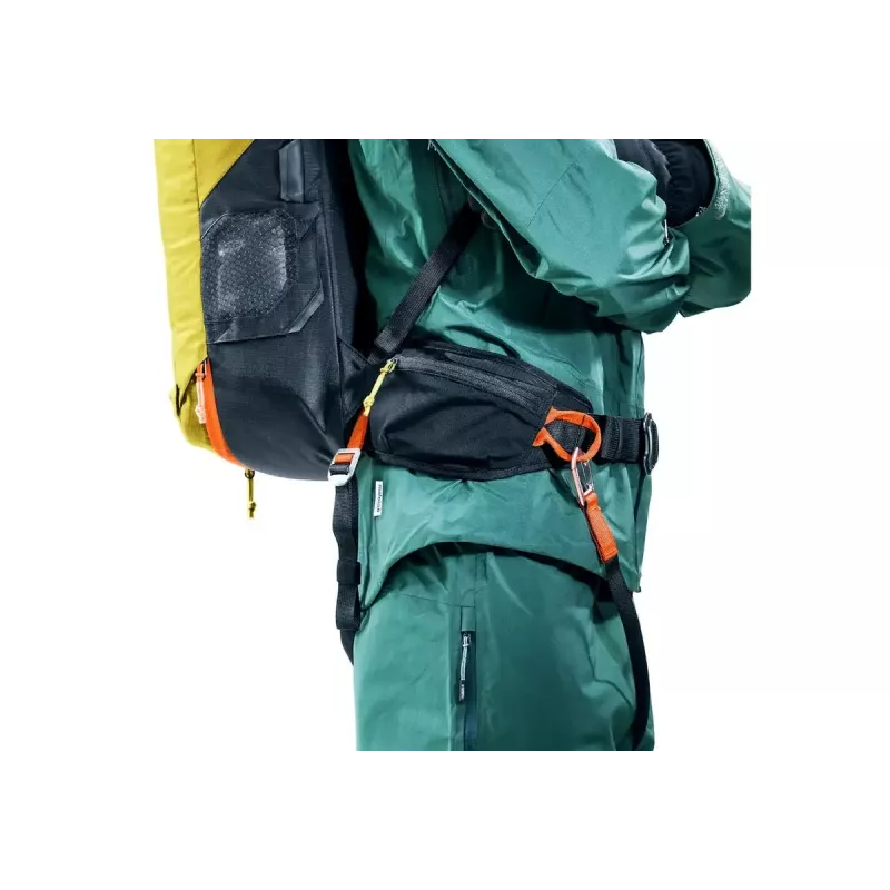 Mochila de avalancha DEUTER Alproof Lite 22 – 22 L, cúrcuma/negro, ligera, fiable