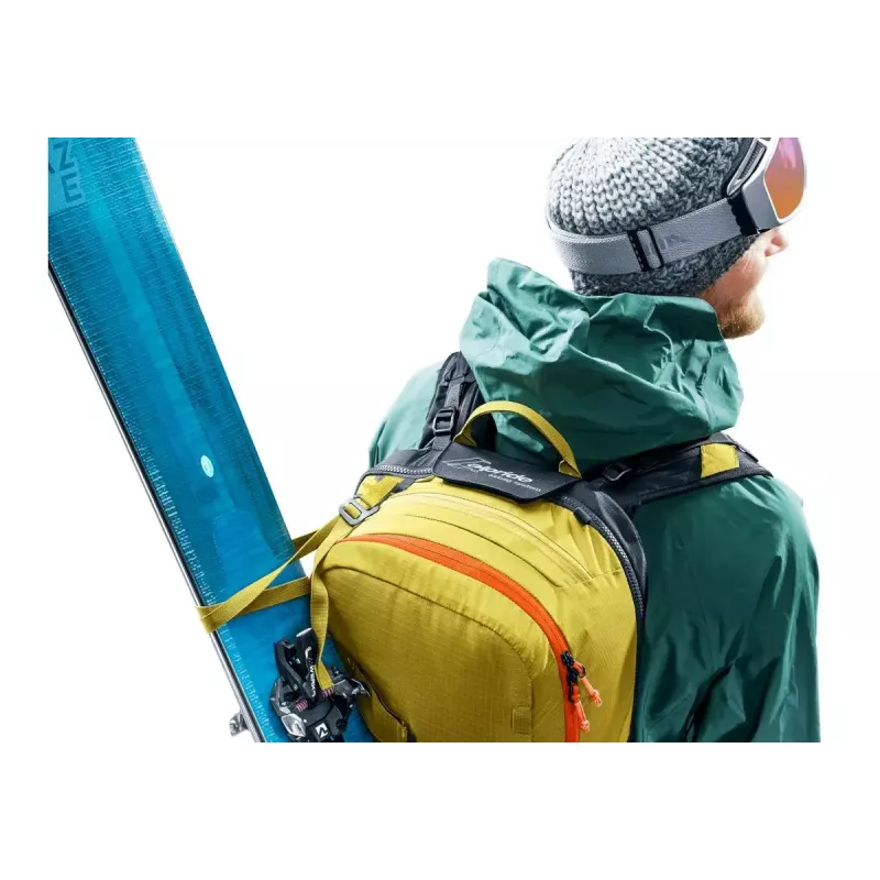 Mochila de avalancha DEUTER Alproof Lite 22 – 22 L, cúrcuma/negro, ligera, fiable