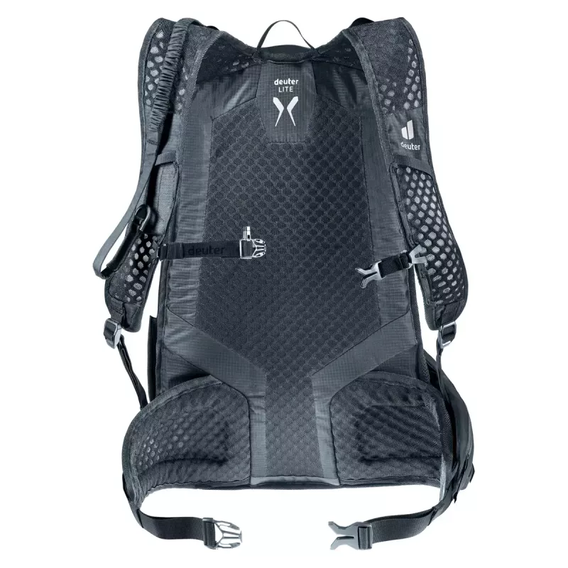 Mochila deportiva DEUTER Updays 26 — 26 L, Negra, Poliamida, 51×31×23 cm, sin PFAS