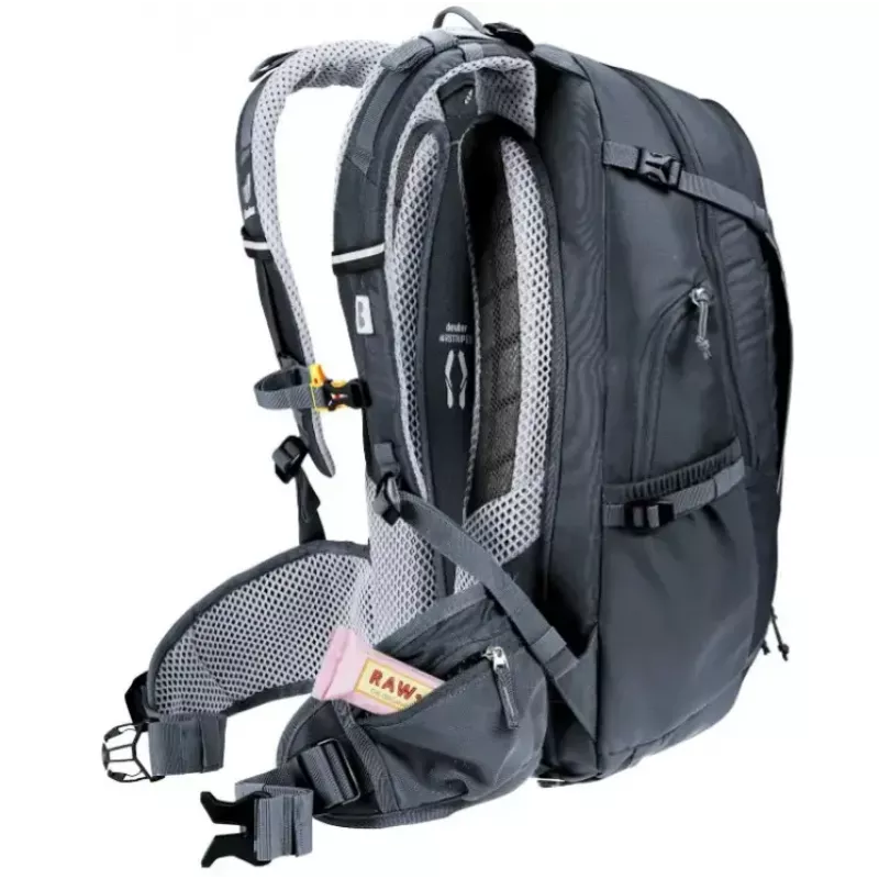 Mochila DEUTER Trans Alpine 24 — mochila de bicicleta, 24 L, negra