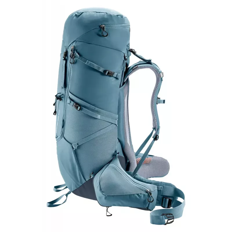 Mochila DEUTER Aircontact Core 60+10, armazón interno, 60 L (+10 L), 2,31 kg, Azul