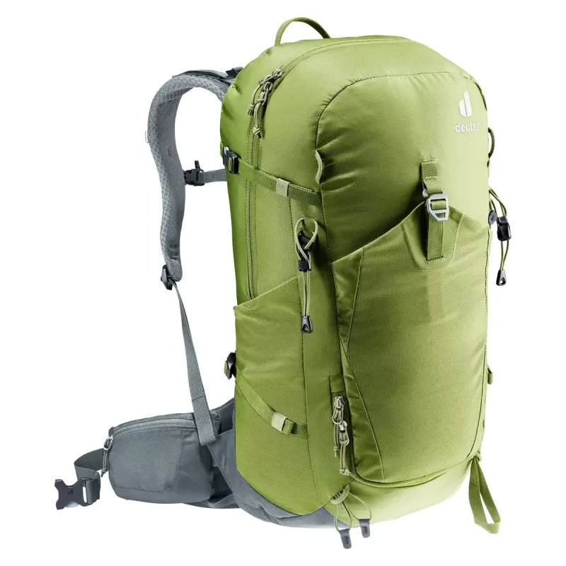 Mochila de senderismo DEUTER Trail Pro 33 — 33 l, Poliamida, funda de lluvia, ventilación, cinturón lumbar