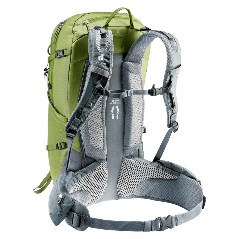 Mochila de senderismo DEUTER Trail Pro 33 — 33 l, Poliamida, funda de lluvia, ventilación, cinturón lumbar