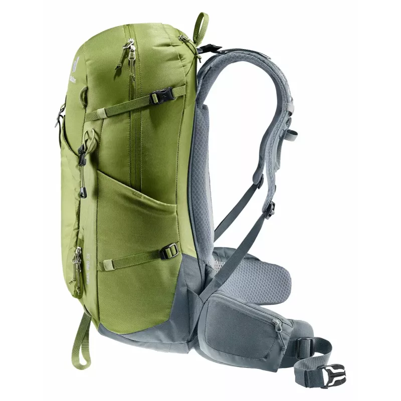 Mochila de senderismo DEUTER Trail Pro 33 — 33 l, Poliamida, funda de lluvia, ventilación, cinturón lumbar