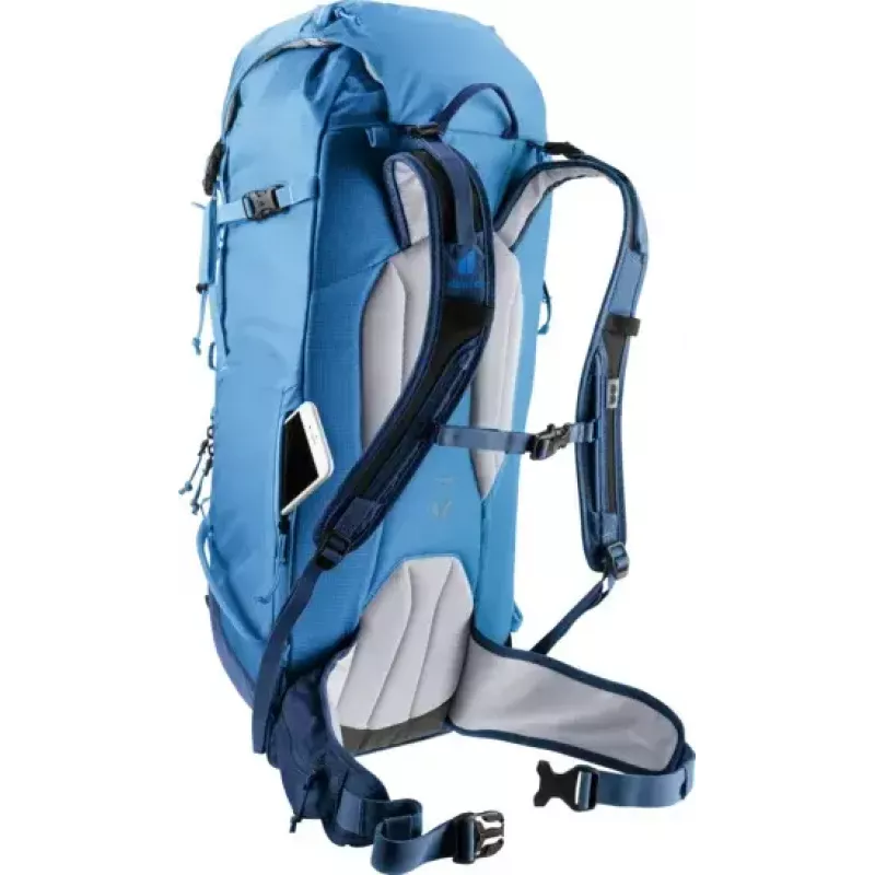 Mochila DEUTER Freescape Lite 26 L — mochila de esquí de travesía sin armazón, 26 L, 1,18 kg, carga superior, azul