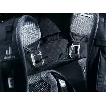 Mochila DEUTER Aircontact Pro 75+10 — capacidad 75+10 l, negra, duradera e hidrófuga