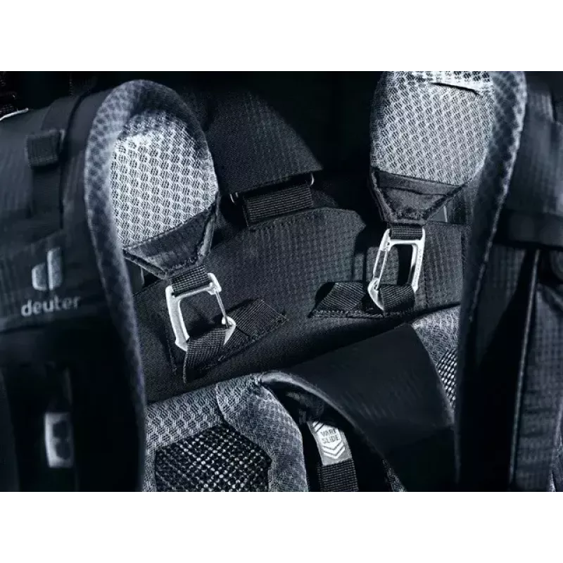 Mochila DEUTER Aircontact Pro 75+10 — capacidad 75+10 l, negra, duradera e hidrófuga