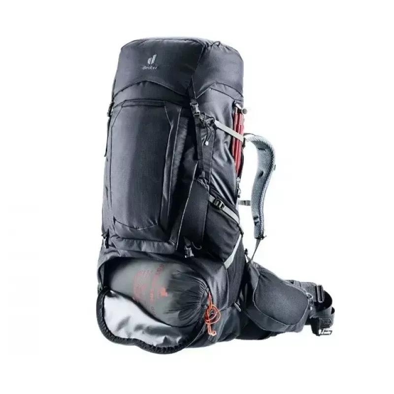 Mochila DEUTER Aircontact Pro 75+10 — capacidad 75+10 l, negra, duradera e hidrófuga