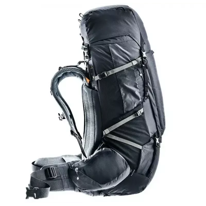 Mochila DEUTER Aircontact Pro 75+10 — capacidad 75+10 l, negra, duradera e hidrófuga