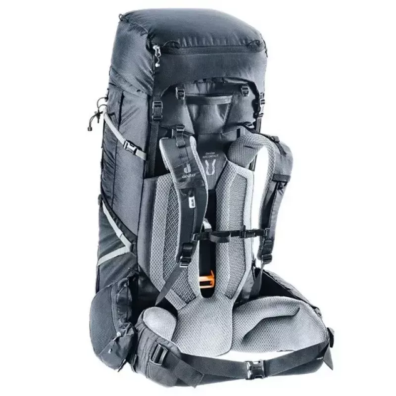 Mochila DEUTER Aircontact Pro 75+10 — capacidad 75+10 l, negra, duradera e hidrófuga