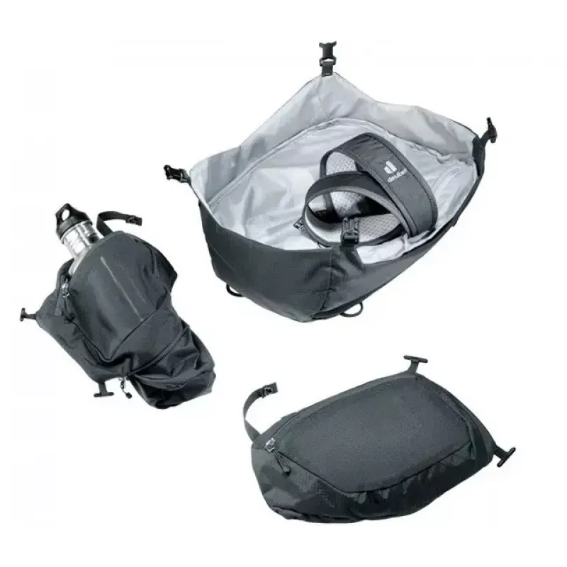 Mochila DEUTER Aircontact Pro 75+10 SL mujer — 75+10 L, corte SL, grafito, 2,88 kg, nailon