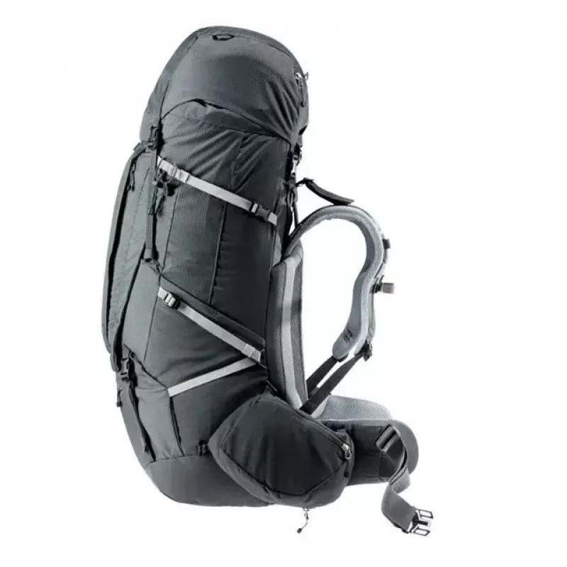 Mochila DEUTER Aircontact Pro 75+10 SL mujer — 75+10 L, corte SL, grafito, 2,88 kg, nailon
