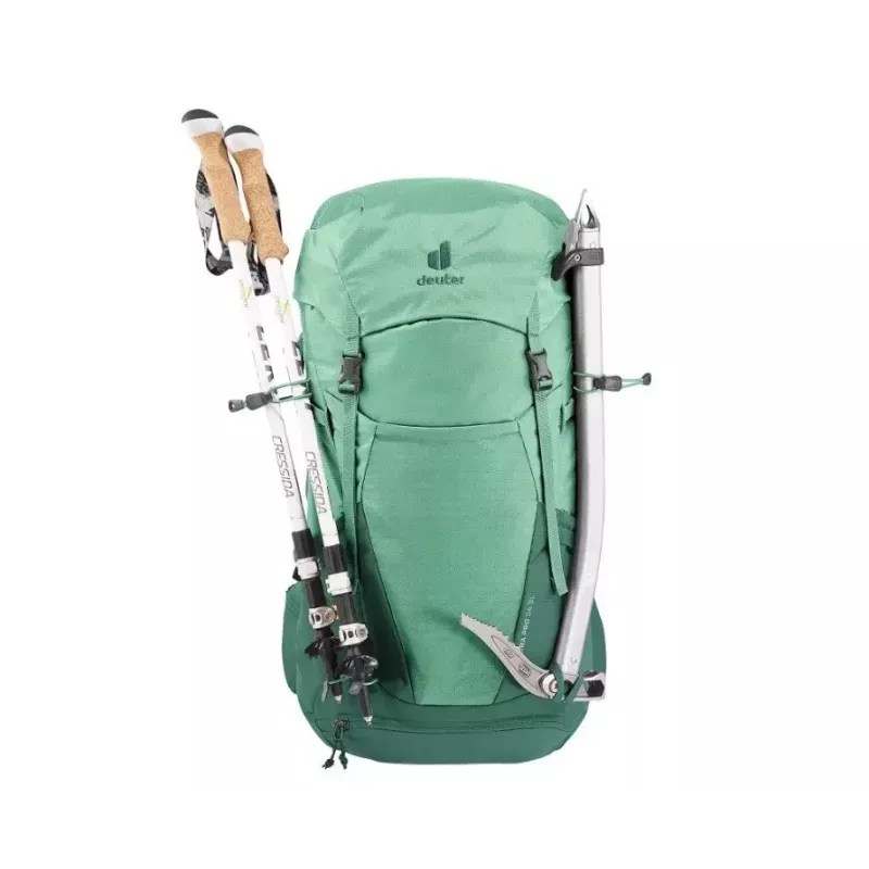Mochila DEUTER Futura PRO 34 SL mochila de senderismo para mujer, 34 L, material reciclado, verde