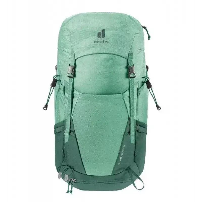 Mochila DEUTER Futura PRO 34 SL mochila de senderismo para mujer, 34 L, material reciclado, verde