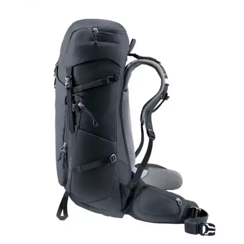 Mochila DEUTER Trail PRO 34 SL — mochila de trekking para mujer 34 L, ligera, robusta, negra