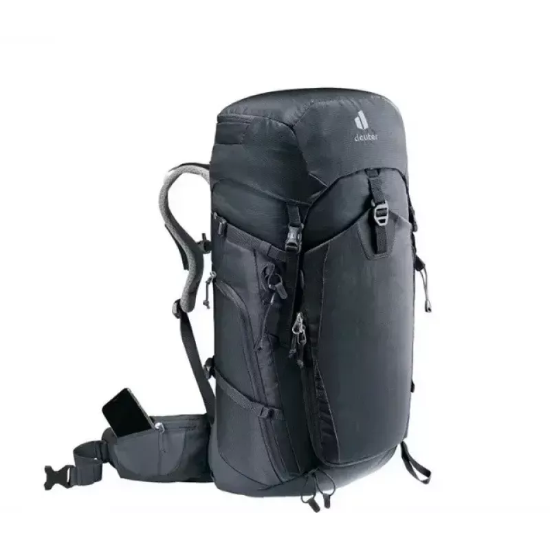 Mochila DEUTER Trail PRO 34 SL — mochila de trekking para mujer 34 L, ligera, robusta, negra