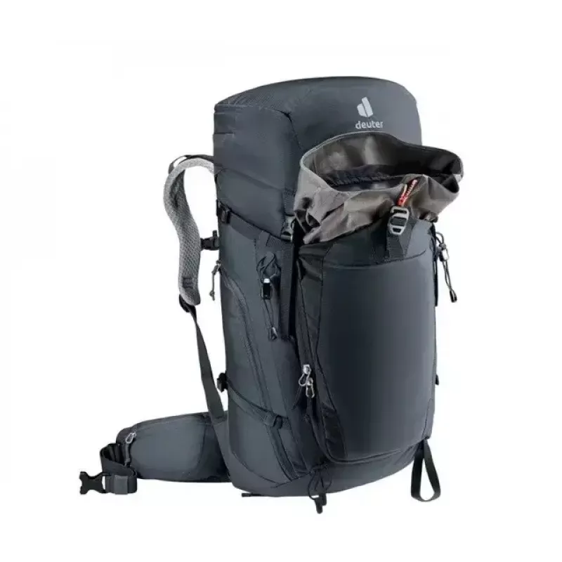 Mochila DEUTER Trail PRO 34 SL — mochila de trekking para mujer 34 L, ligera, robusta, negra