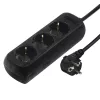 Hama 00108841 Protección contra sobretensiones negra 3 tomas AC 230 V 3 m