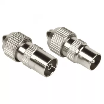 Conector coaxial Hama 00205211 conector macho 2 uds.