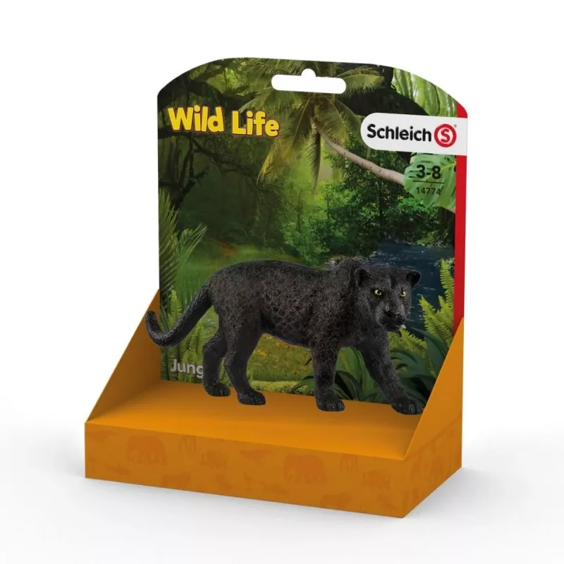 schleich WILD LIFE Pantera negra, 3 años, Jungla, Animales salvajes / Juguete de aventuras, multicolor, plástico