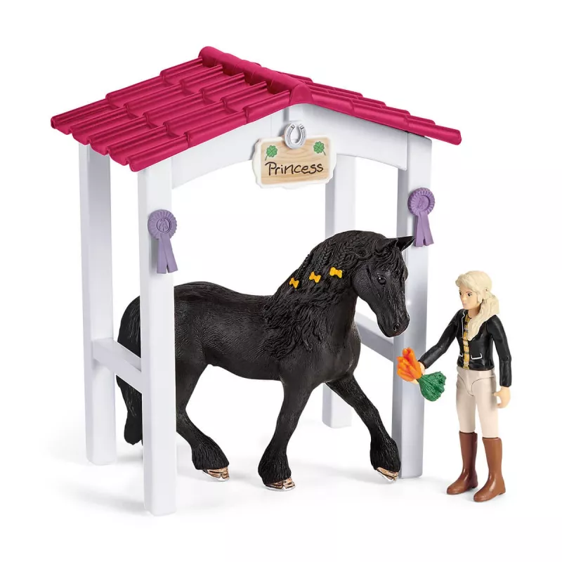 schleich HORSE CLUB Cuadra con Tori y Princess, Cuadra de caballos, Caballos, 5 años, multicolor, plástico