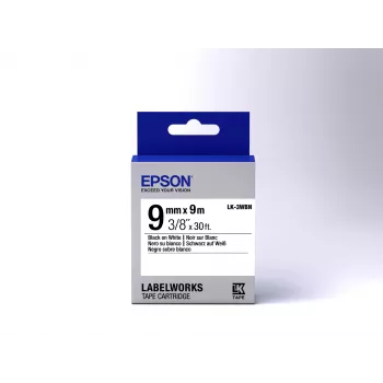 Epson cartucho de etiquetas Standard LK-3WBN Standard negro/blanco 9mm (9m)