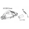 Linterna frontal Led Lenser H15R Core — linterna LED frontal, 2500 lm, batería 21700, IP67, alcance 250 m, 4 niveles de potencia, aluminio, negra