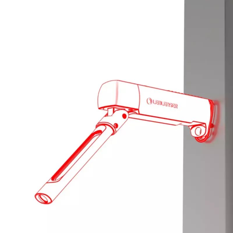 Linterna de trabajo portátil Ledlenser 502736 12 W LED negra