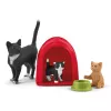 Playset Schleich FARM WORLD diversión gatuna