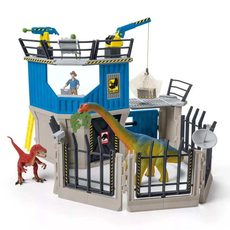 Set de juego de dinosaurios Schleich gran estación de investigación de dinosaurios