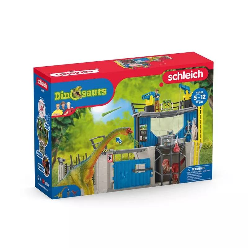 Set de juego de dinosaurios Schleich gran estación de investigación de dinosaurios