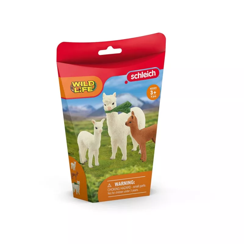 schleich WILD LIFE set alpaca, bosque, animales salvajes / juguete de aventuras, 3 año(s), marrón, blanco