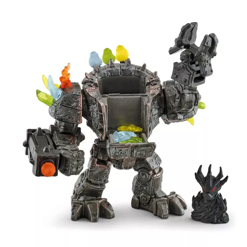 schleich ELDRADOR CREATURES Robot maestro con minicriatura multicolor 42549