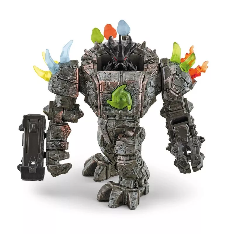 schleich ELDRADOR CREATURES Robot maestro con minicriatura multicolor 42549