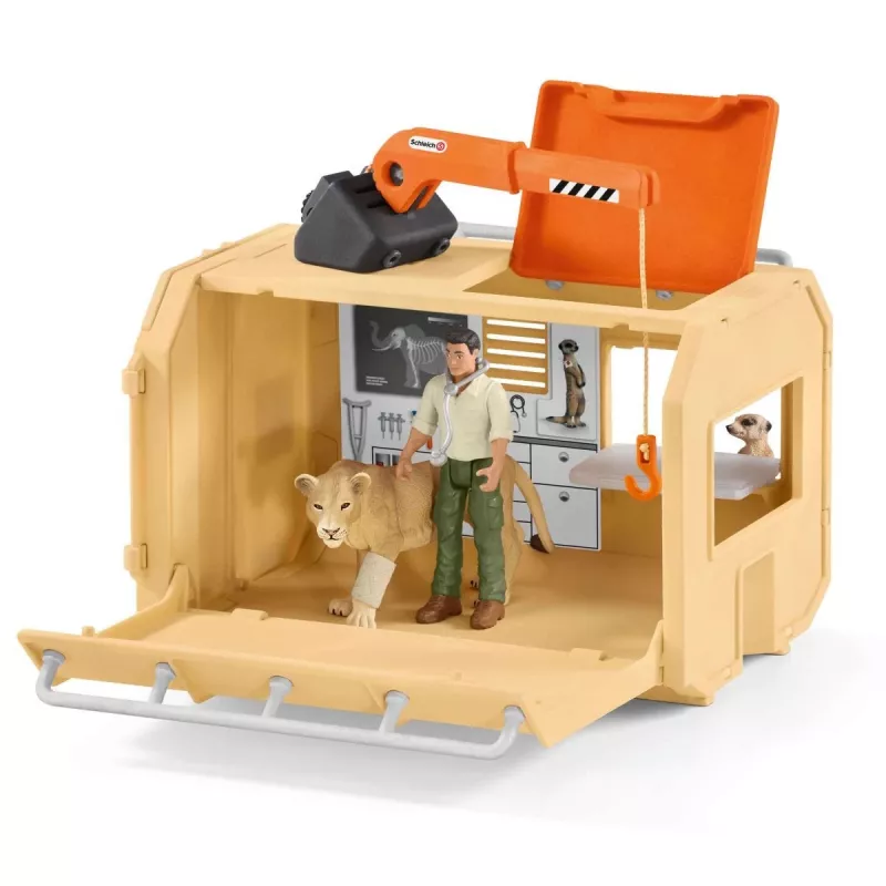 Camión de rescate de animales grande Schleich WILD LIFE 42475