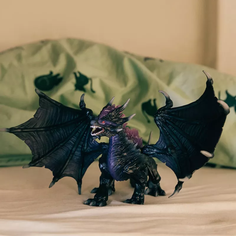 Juguete Schleich ELDRADOR CREATURES Dragón de las sombras negro morado 70152