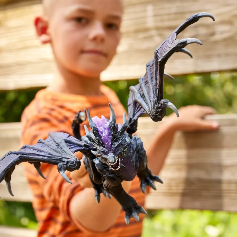 Juguete Schleich ELDRADOR CREATURES Dragón de las sombras negro morado 70152
