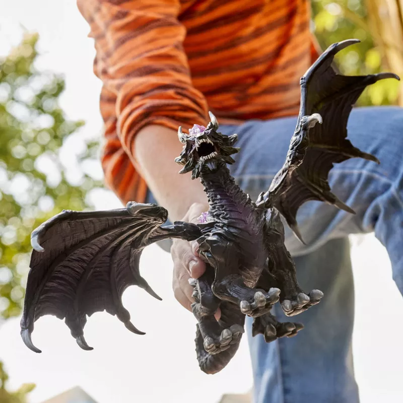 Juguete Schleich ELDRADOR CREATURES Dragón de las sombras negro morado 70152