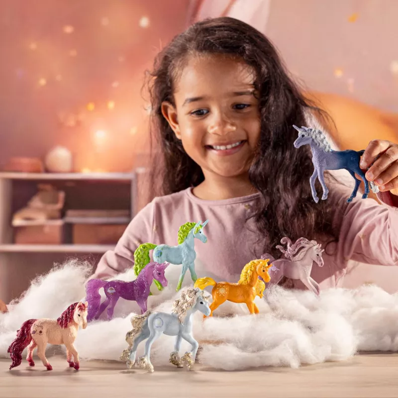 Figura coleccionable Schleich unicornio Planetea, rosa, para niños a partir de 5 años
