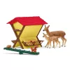 Set de animales del bosque Schleich 42658S accesorios de alimentación variados