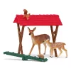 Set de animales del bosque Schleich 42658S accesorios de alimentación variados