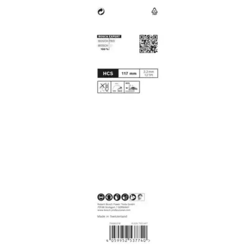 Bosch EXPERT ‘WOOD 2-SIDE CLEAN’ T 308 B hoja de sierra de calar de acero al carbono (HCS) 25 unidades