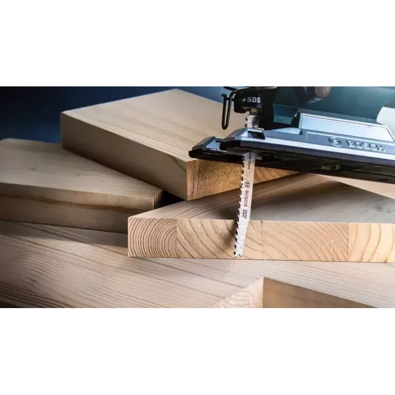 Bosch EXPERT ‘WOOD 2-SIDE CLEAN’ T 308 B hoja de sierra de calar de acero al carbono (HCS) 25 unidades