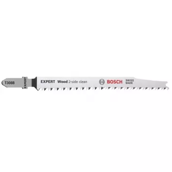 Bosch EXPERT ‘WOOD 2-SIDE CLEAN’ T 308 B hoja de sierra de calar de acero al carbono (HCS) 25 unidades