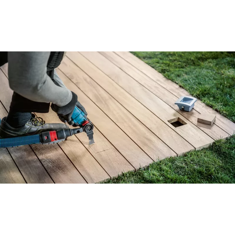 Hoja de sierra de inmersión Bosch PRO AIZ 32 — 32 mm de ancho, 50 mm de profundidad, para madera abrasiva, madera dura, plástico
