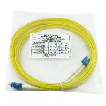 BlueOptics LRCABLE50M-BO LC-UPC/LC-UPC Cable de conexión de fibra monomodo, 50 m, beige