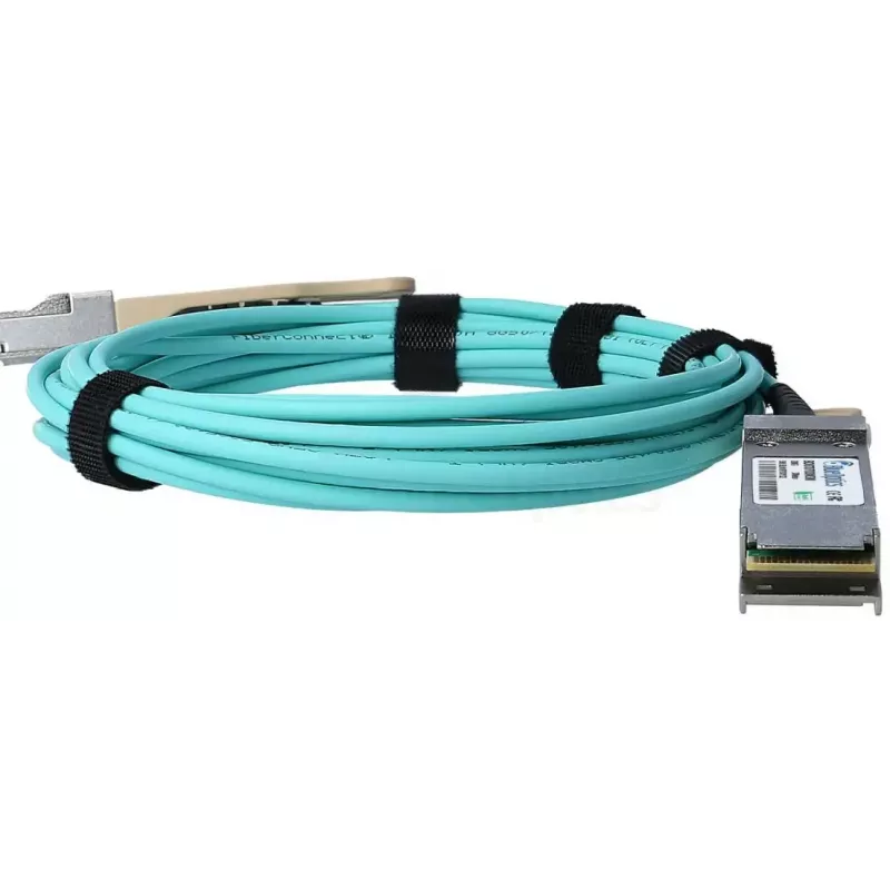 Cable InfiniBand de fibra óptica BlueOptics QSFP56–QSFP56 15 m naranja